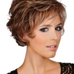 Extra Mono Lace – 637 dunkelbraun mit kupferroten Strähnen